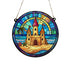 Sandcastle Stained Glass Effect Suncatcher